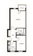 Grundriss WE 03 - Attraktive Kapitalanlage // Vermietete 2-Raum-Wohnung mit Terrasse // Ideale Infrastruktur